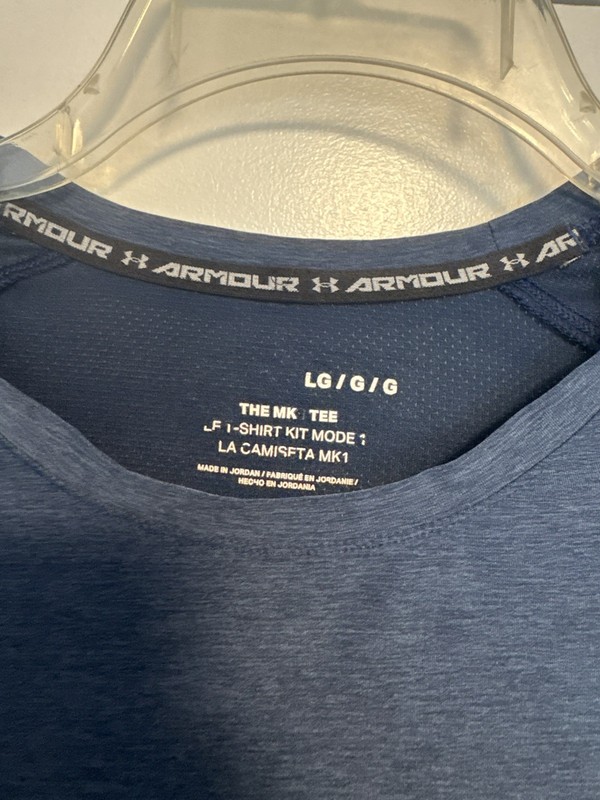 Under Armour Mens Tech Tee Navy Blue Short Sleeve Performance Shirt Size Large gallery