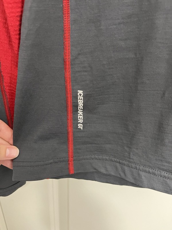 Icebreaker Men's Merino Wool 200 Tech Quarter Zip Thermal Top in size L gallery
