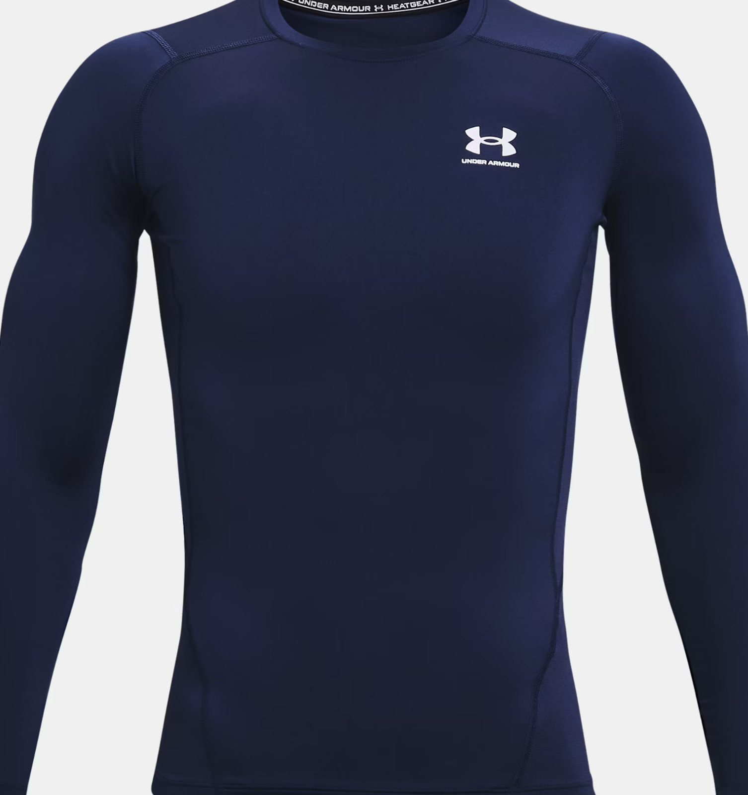 Under Armour HeatGear Compression Long Sleeve Shirt Men's XL Navy 1361524 NWT gallery