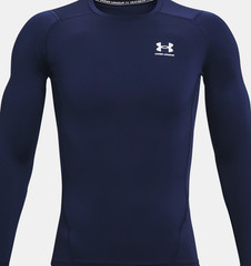 Under Armour HeatGear Compression Long Sleeve Shirt Men’s XL Navy 1361524 NWT