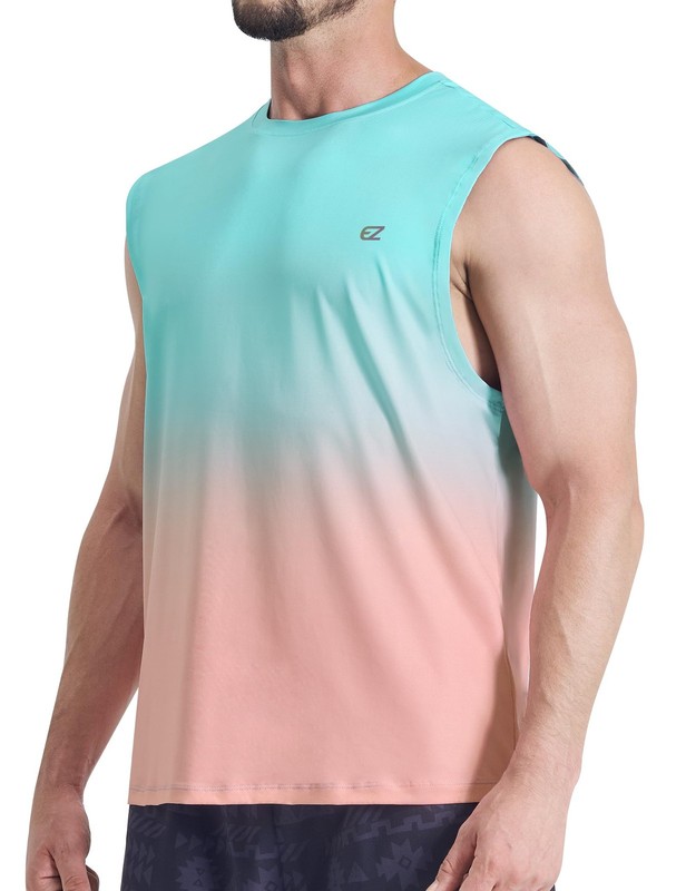 Men's Sleeveless Shirt Quick Dry UPF 50+ Swim Beach Shirts Gym Workout Muscle... gallery