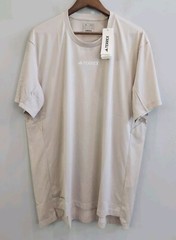 Adidas Tee Shirt Beige Terrex Outdoor AeroReady Performance Hiking Men’s Size XL