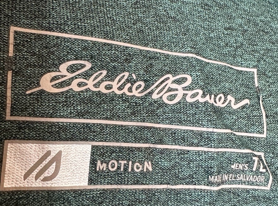 Eddie Bauer Men's green Motion FreeDry Short Sleeve Performance T-Shirt Size TL gallery