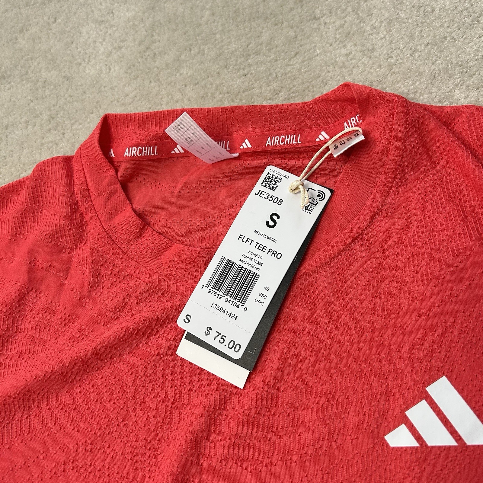 Adidas Tennis PRO CLIMACOOL+ FreeLift Shirt Mens Small Performance JE3508 gallery
