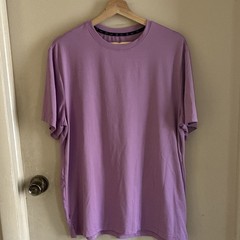 GapFit Men’s L Purple Lightweight Crew Neck Short Sleeve Tee Polyester/Spandex