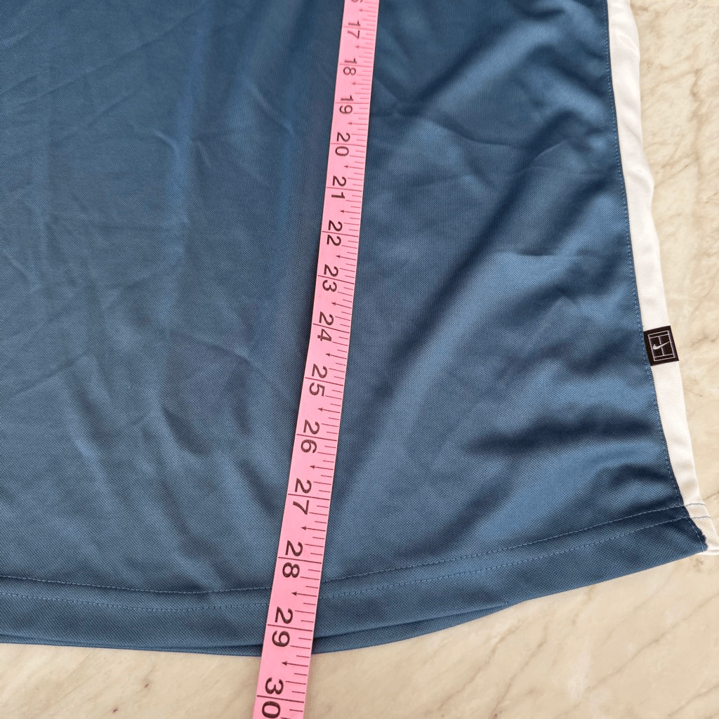 Nike teal Y2K tennis shirt white and yellow tennis ball splash graphic size L gallery
