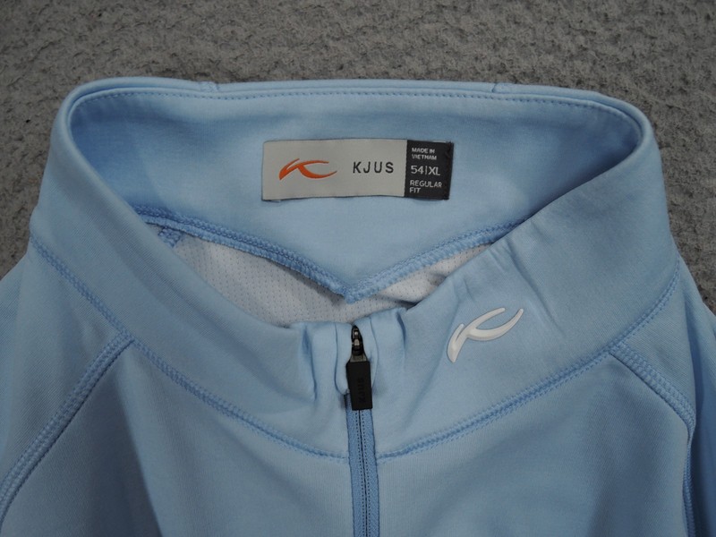 KJUS Sweater Mens XL 54 Blue Keano Half Zip Pullover Performance Stretch gallery