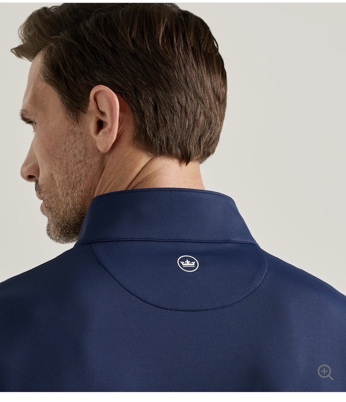 Peter Millar Size Medium Perth Performance Quarter-Zip, Navy, NWT, $145 gallery