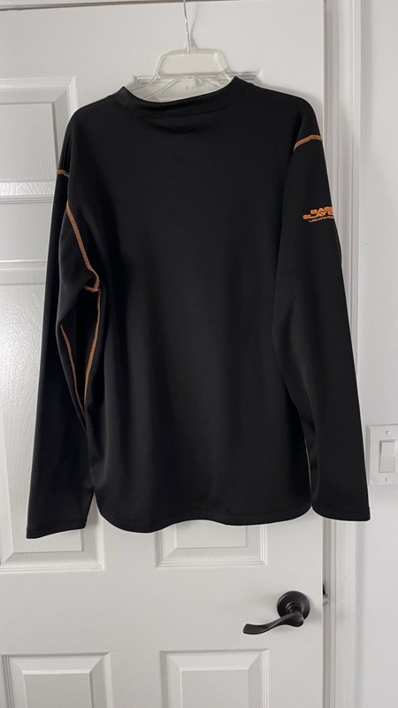 ScentLok BaseSlayers Lightweight Men's Black Orange Long Sleeve Base Layer Top gallery