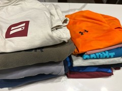 (Lot) Men’s Small Boys XL- 12 Pieces- Good Used- Under Armour, Nike, Adidas….