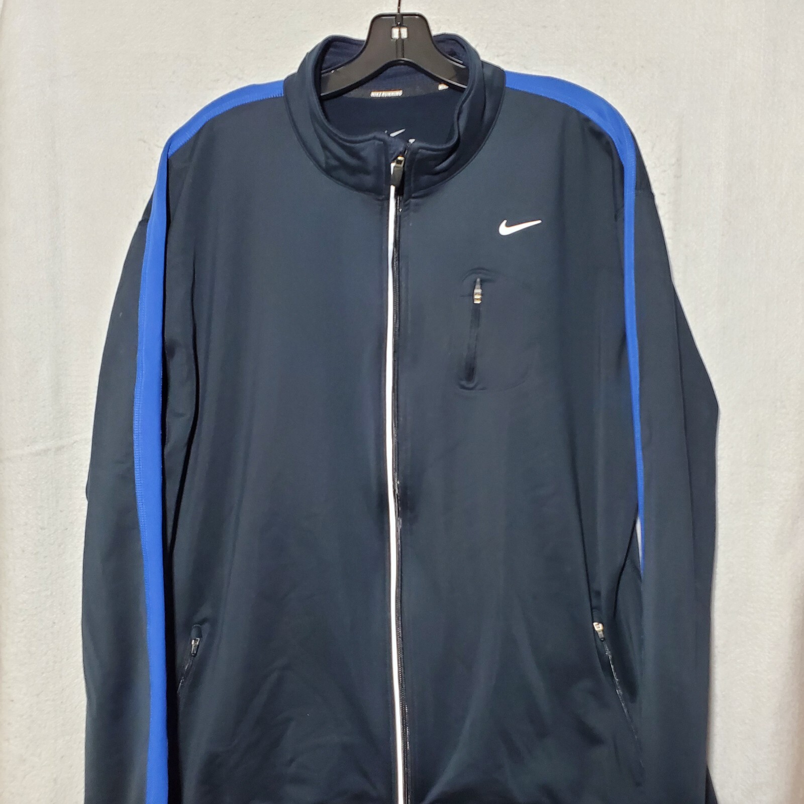 Nike Running Jacket Men XL Track Blue Full Zip gallery