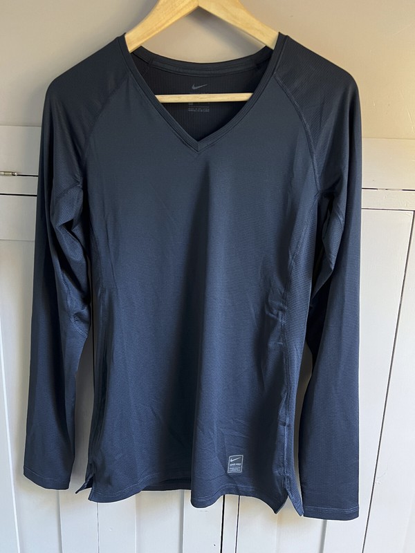 Nike GFA Pro Hypercool men's long sleeve compression top | Obsidian Blue | Small gallery
