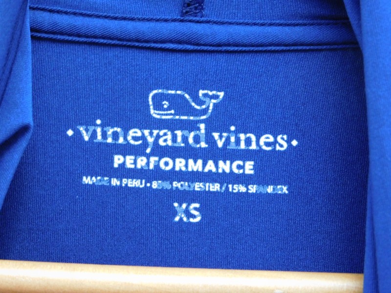 Vineyard Vines Navy Blue Neon Performance Pullover Hoodie Big Whale 98 Men's XS gallery