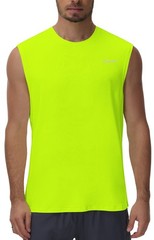 Cakulo Men’s Workout Swim Sleeveless Shirts Quick Dry Beach Pool Tech Running