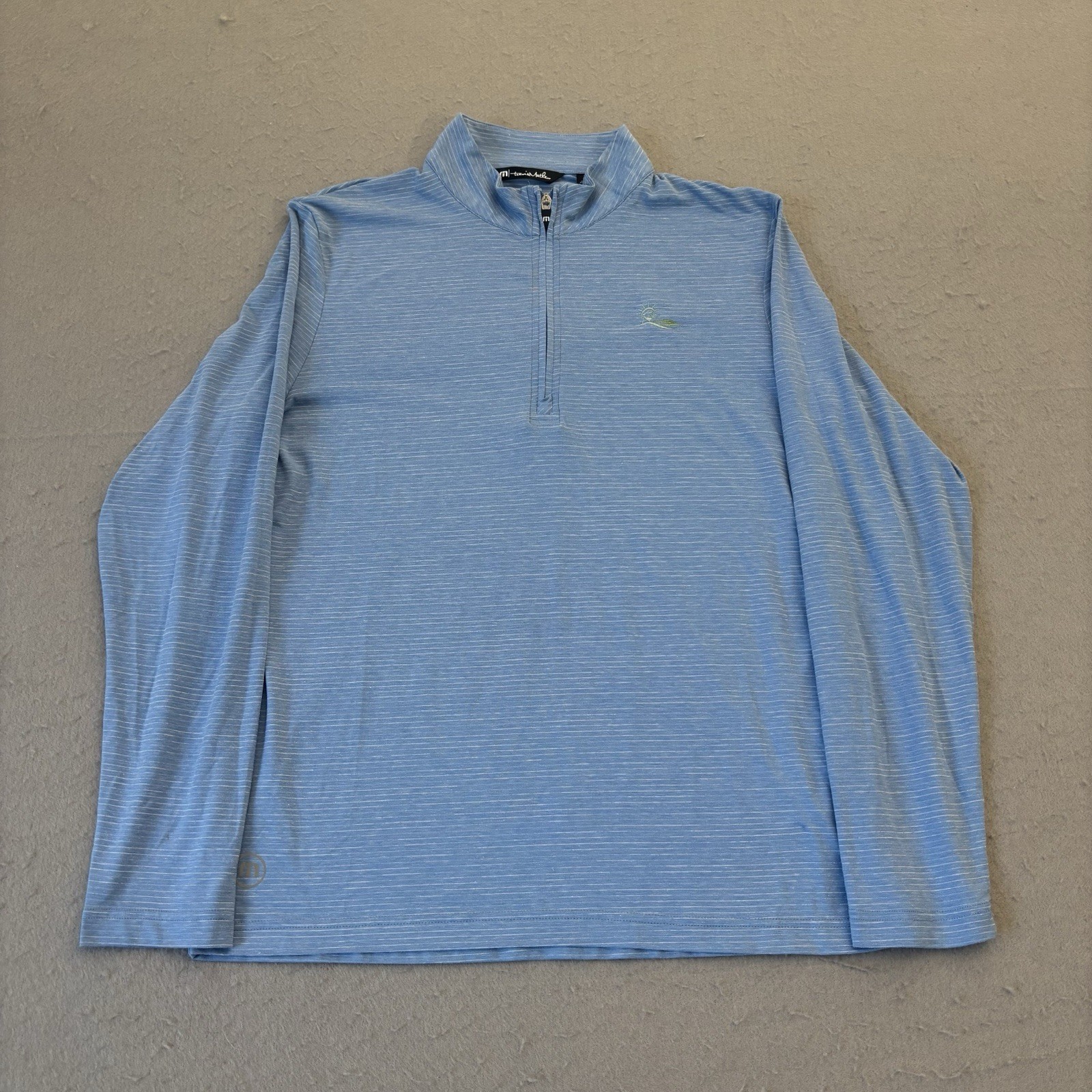 Travis Mathew Pullover Mens Medium Havasu 1/4 Zip Liberty National Golf Club gallery