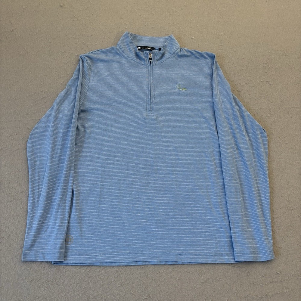 Travis Mathew Pullover Mens Medium Havasu 1/4 Zip Liberty National Golf Club