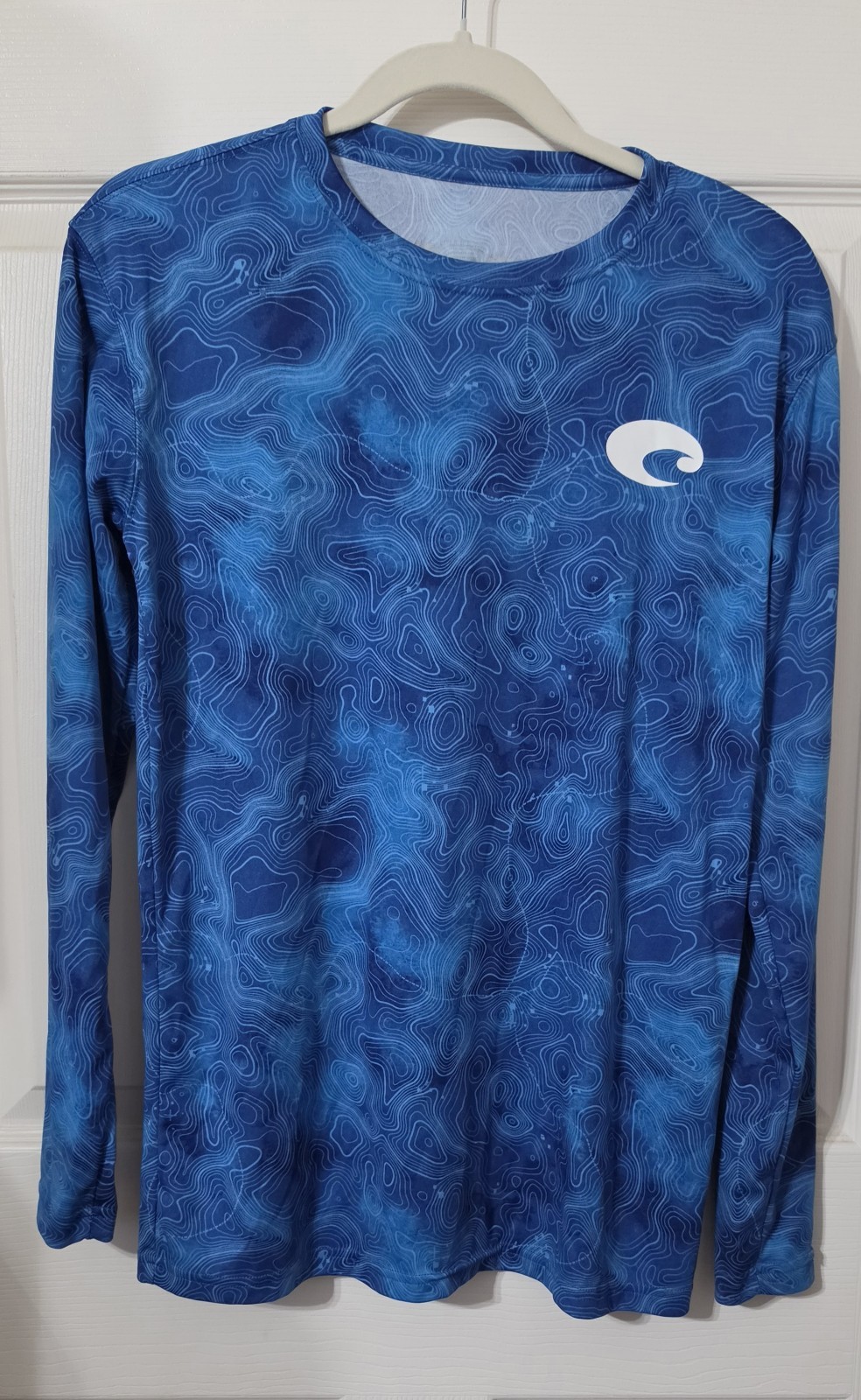 Small New Authentic Costa Long Sleeve T-Shirt Technical Crew Royal Blue gallery