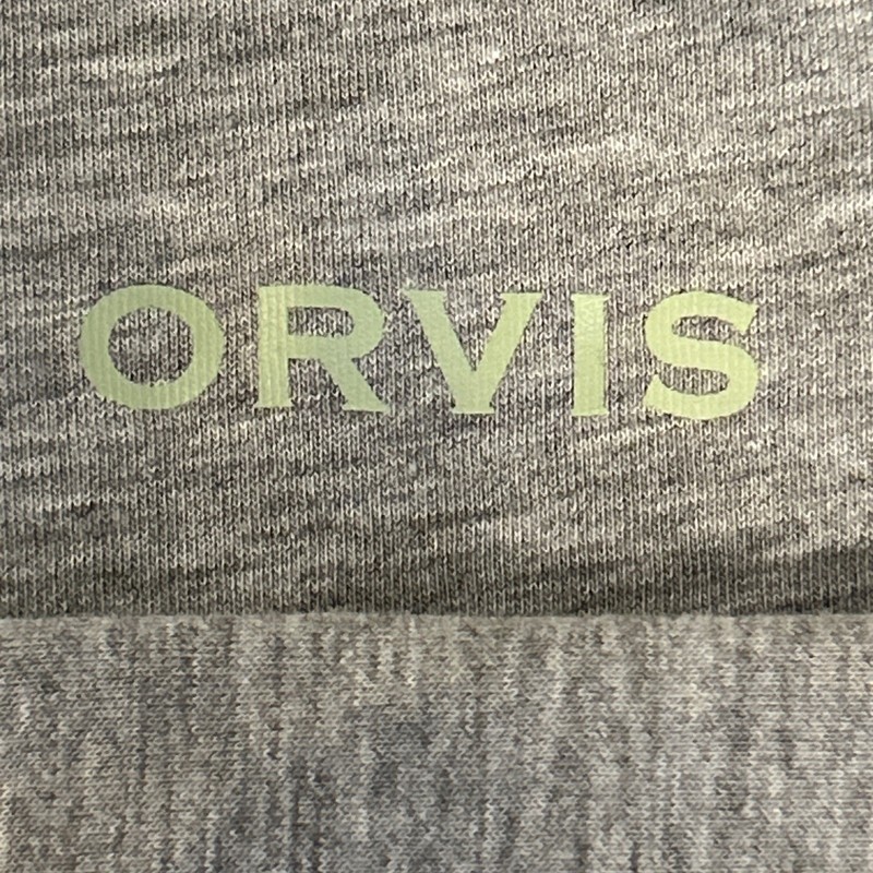 Orvis 1/4 Zip Performance Pullover Mens XXL Gray Long Sleeve Logo Navy Stitching gallery