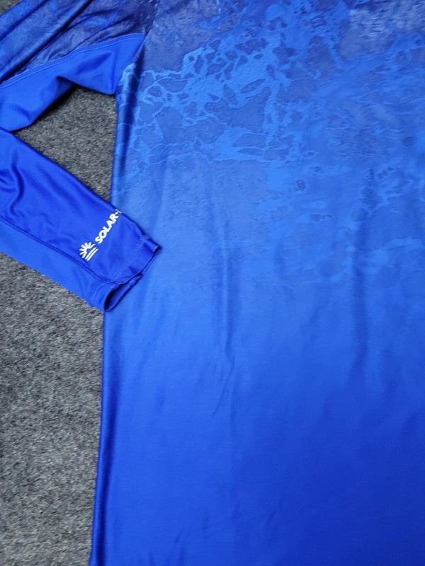 Habit Solar-Factor 40+ Shirt Mens S Blue Long Sleeve Crew Neck Fishing gallery