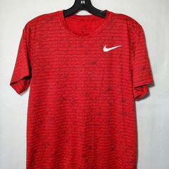 Nike Shirt Youth’s Medium Red Nike Print Short Sleeve Tee Performance Shirt