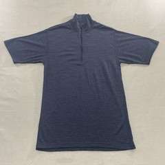 Minus33 Shirt Mens M Blue Superfine Merino Wool 1/4 Zip Base Layer Pullover 715
