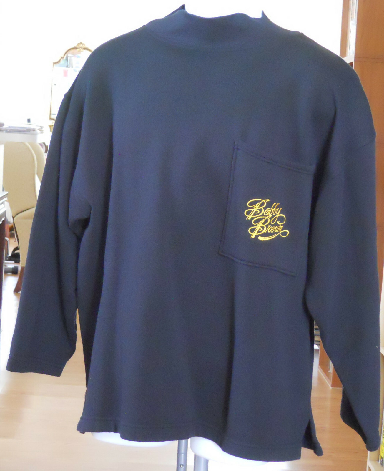Bobby Brown Rare Promo Long-Sleeved Black Fleece Shirt 1988 Embroidered Logo gallery
