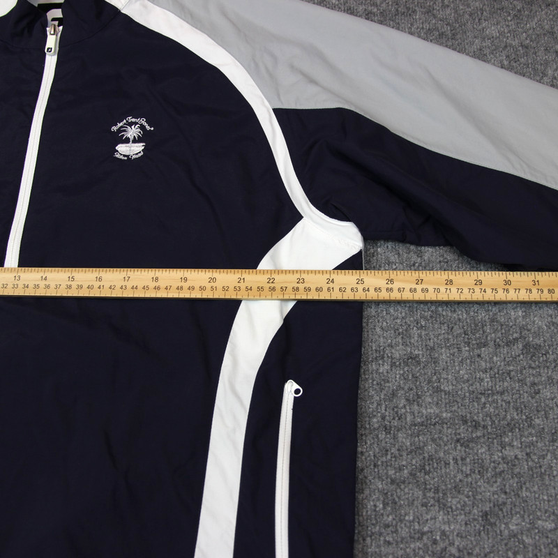 FJ Pullover Men's Large 1/4 Zip Blue Golf Performance Robert Trent Hilton Head gallery