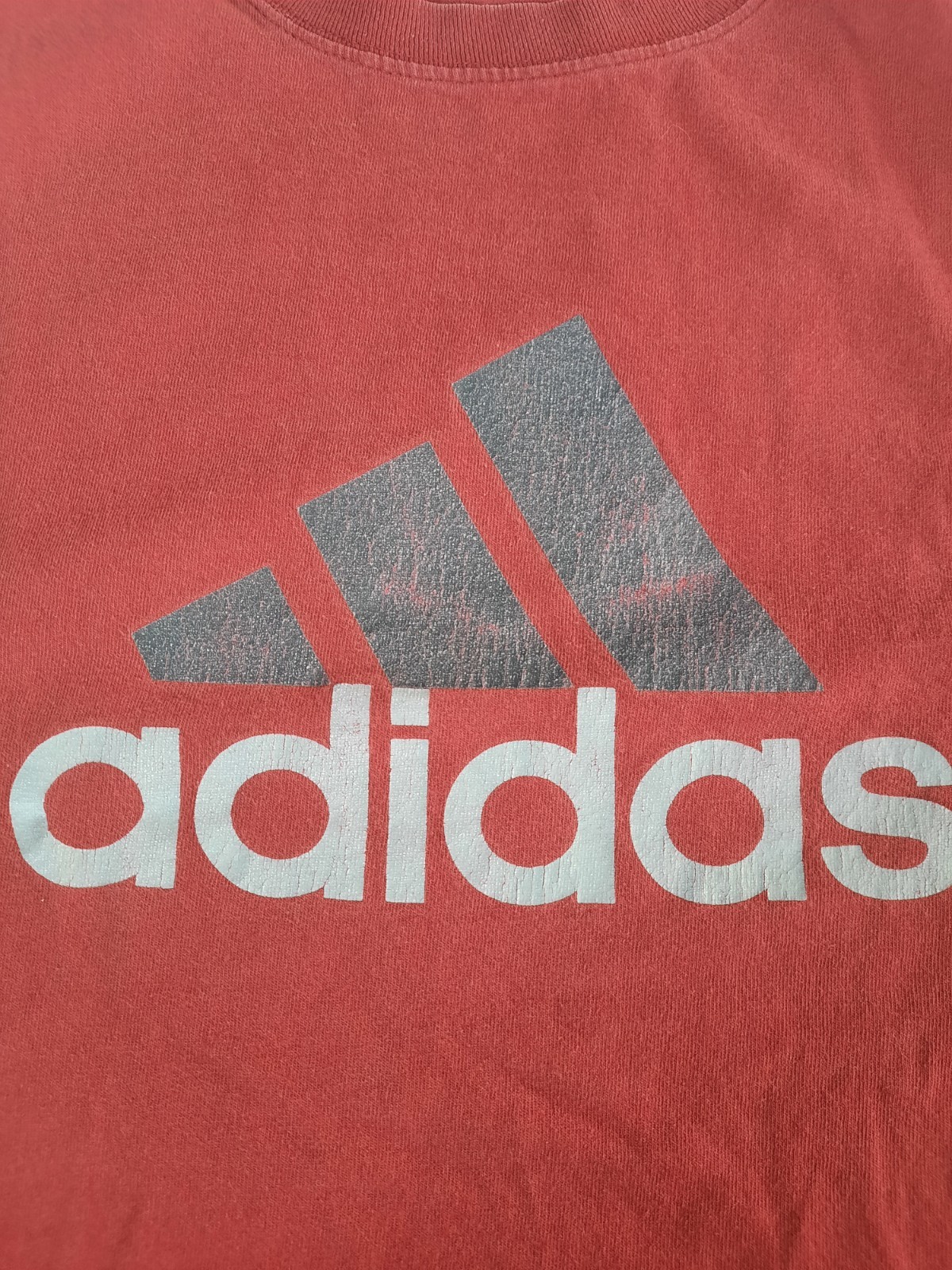 Vintage Adidas Tank Top Sz Large Classic Logo Center 3 Stripes USA Made Y2K 90s gallery