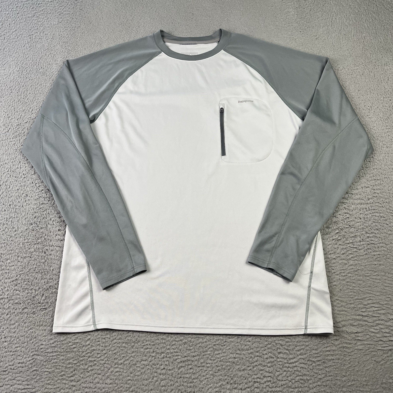 Patagonia Sunshade Crew Performance Shirt Mens XL Gray Long Sleeve UPF50 gallery