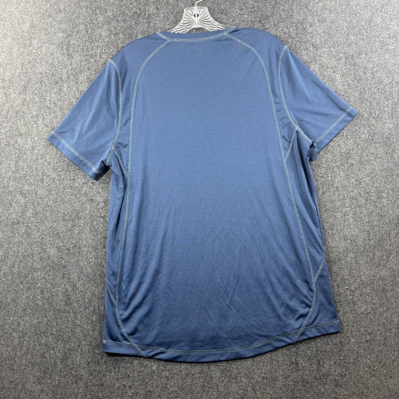 Alo Subaru T-Shirt Men's Large Navy Blue CoolFit Athletic Stretch Short Sleeve gallery