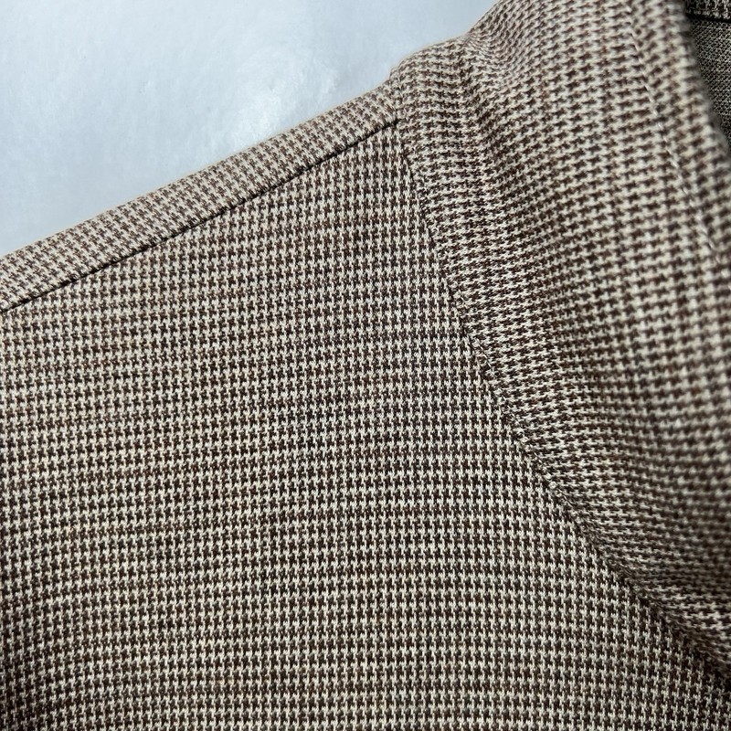 Maelreg 1/4 Zip Performance Pullover Mens 2XL XXL Brown Houndstooth Performance gallery