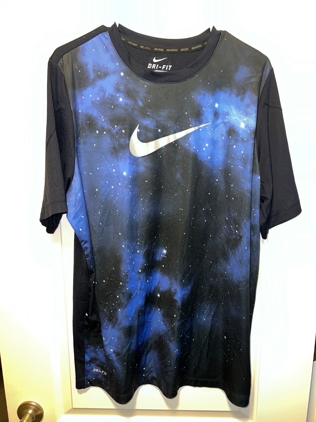 Nike Soccer Mens Training Shirt Extra Large Blue Galaxy CR7 Cristiano Ronaldo gallery