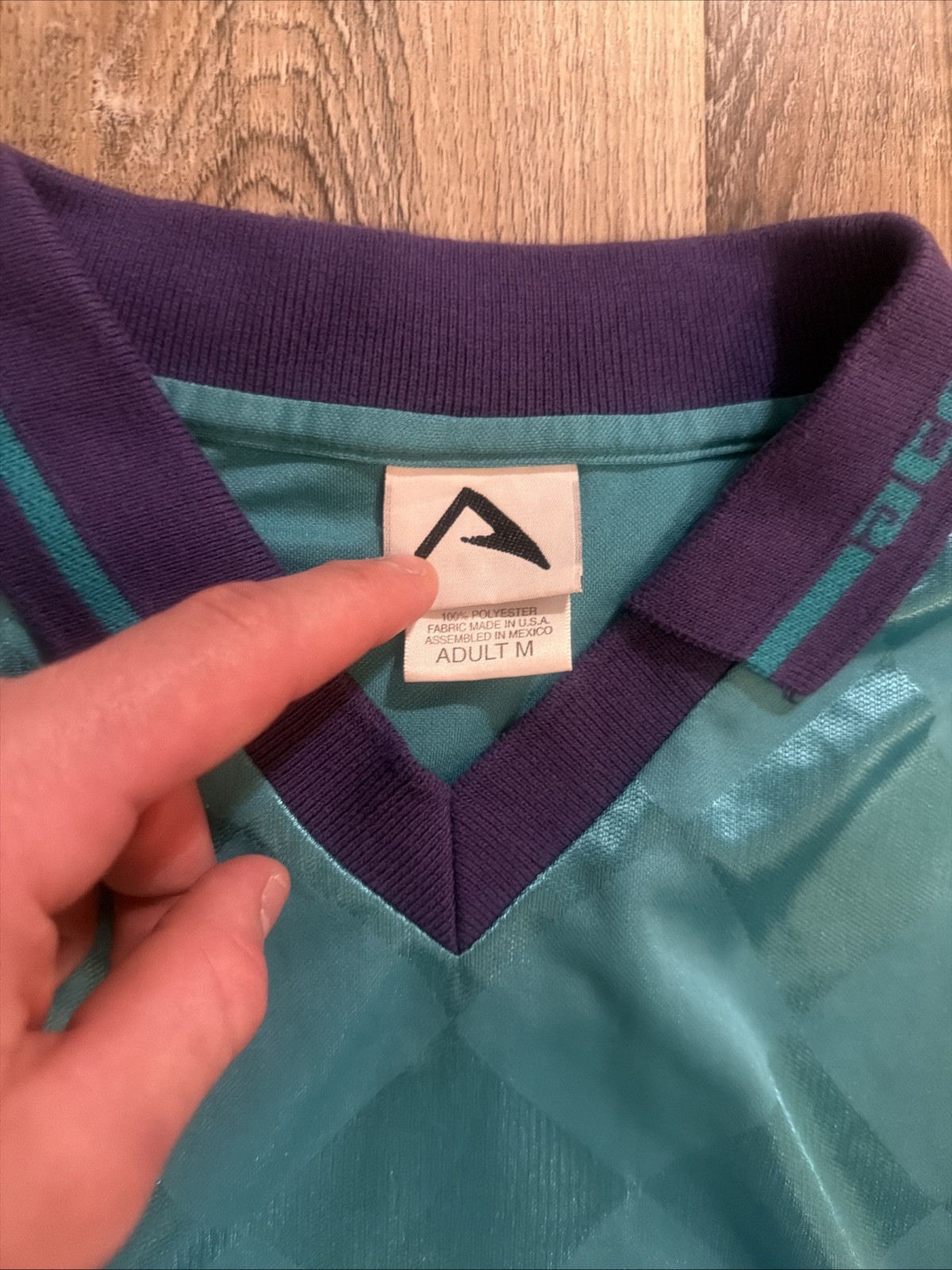 Vintage Acomic Flashes Jersey Style Retro Teal Shirts Adult Medium gallery