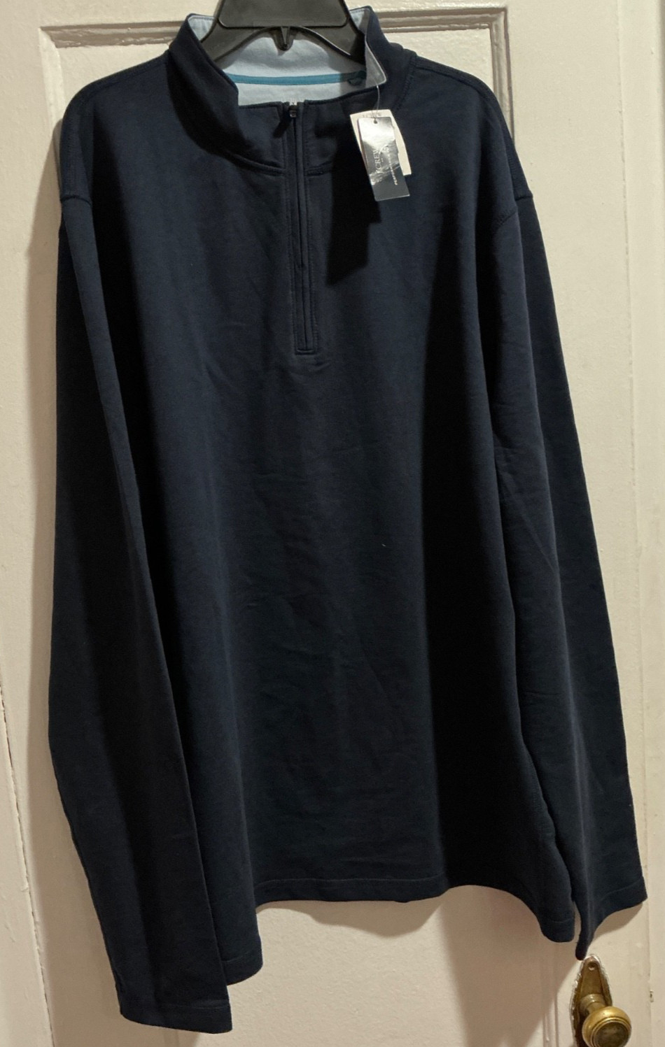 J. Crew Performance Half-Zip Pullover Navy Blue Sz XL NWT gallery
