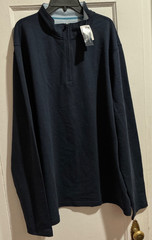 J. Crew Performance Half-Zip Pullover Navy Blue Sz XL NWT