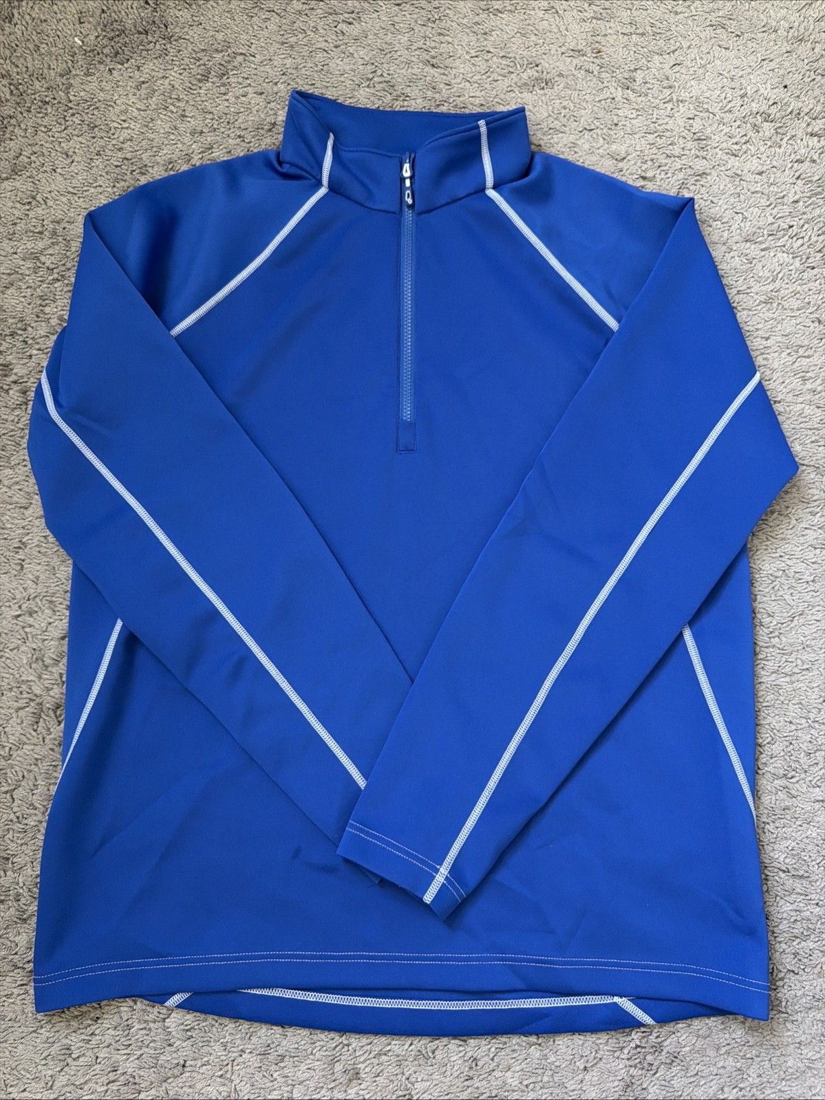Sunice Pullover Mens Large Alum Thermal 1/2 Zip Golf Outdoors Hiking Blue gallery