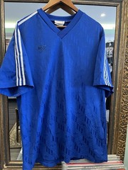 adidas vintage Football jersey 80s Sz XL Made In Hong Kong