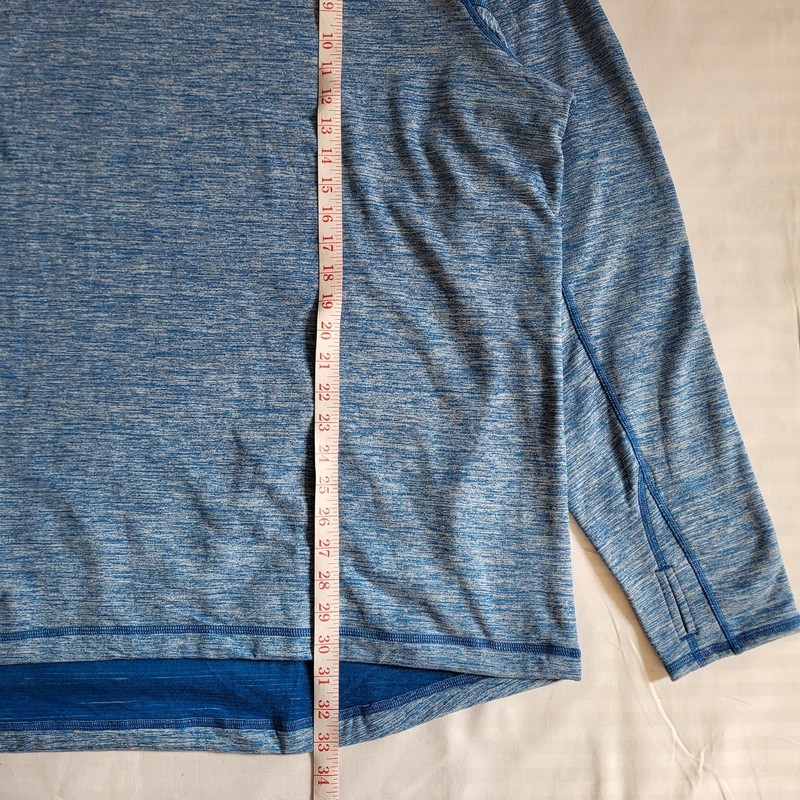 Duluth Trading Noorvik Base Layer Crew Shirt Men's 3XL Blue Heather Warm Fleece gallery