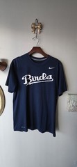Nike Dri-FIT Navy Blue Birds Graphic T Shirt Men’s M Athletic Baseball Tee