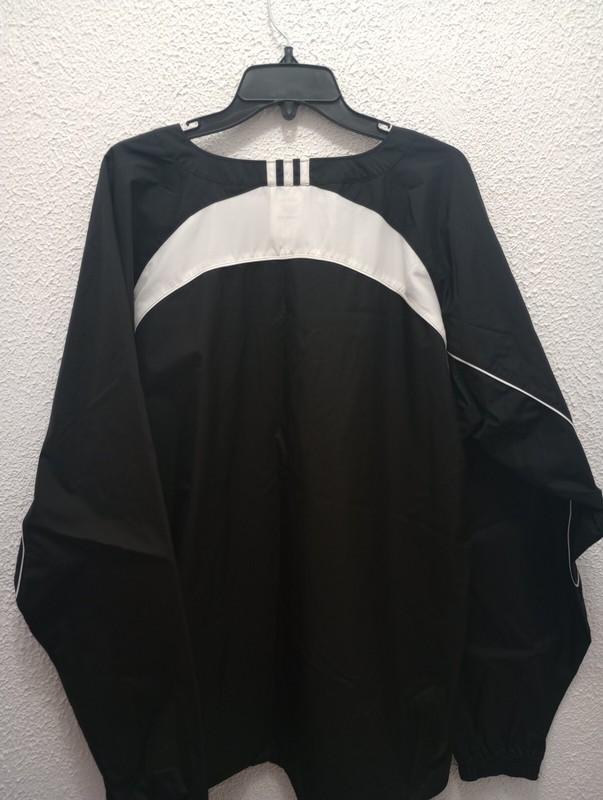 Adidas Athletic Pullover 1/4 Zip Wind Shirt Mens Sz Large Black Long Sleeve gallery
