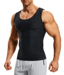 Compression Shirts for Men Slimming Workout Tank Tops Undershirts Vest Sleeve…