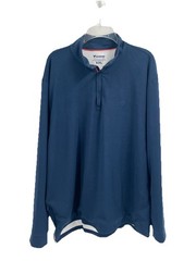 Bird Dogs Quarter Zip Pullover Navy Blue Lined Sz Mens XXL Long Sleeve Golf