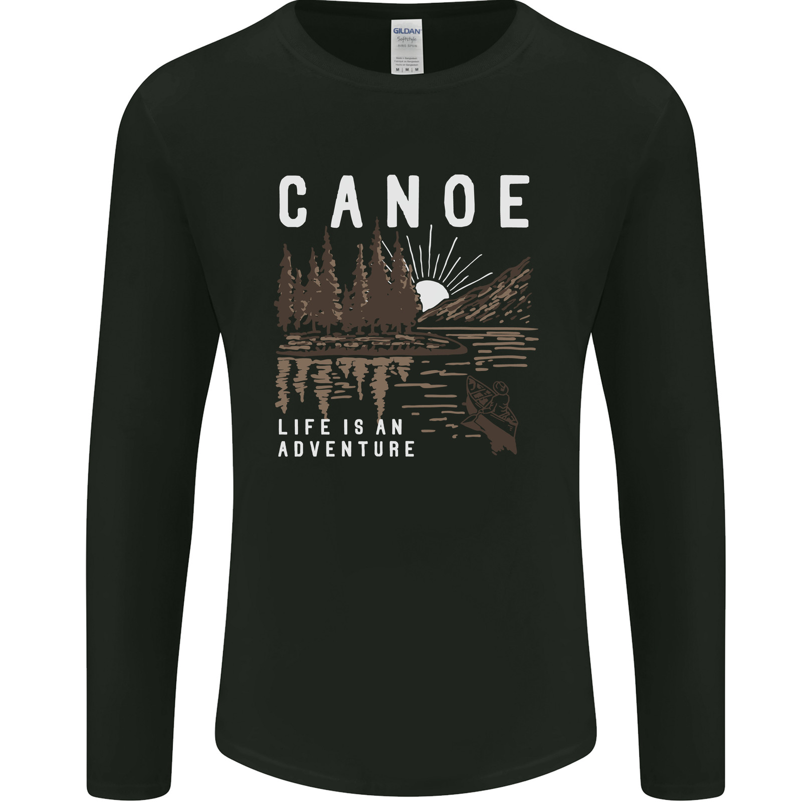 Canoe Adventure Canoeing Kayak Kayaking Mens Long Sleeve T-Shirt gallery