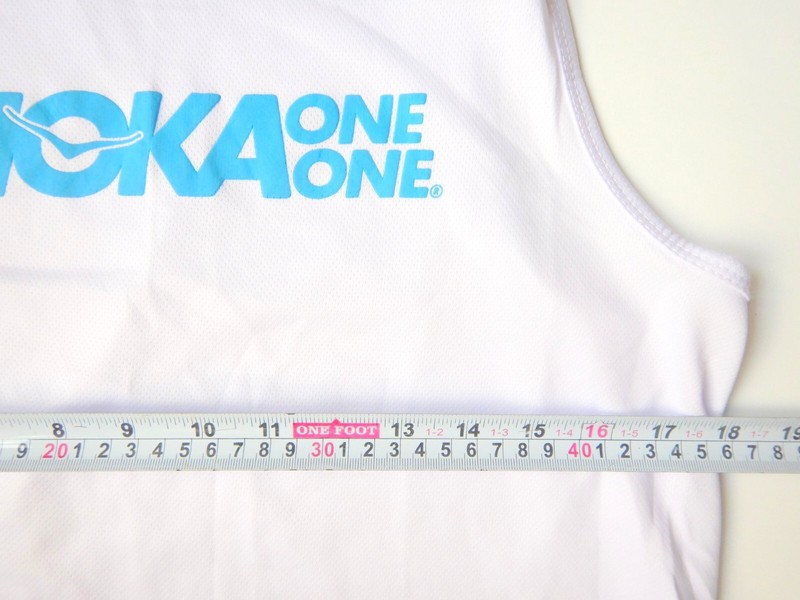 Hoka One One White Running Training Singlet - Size Medium gallery