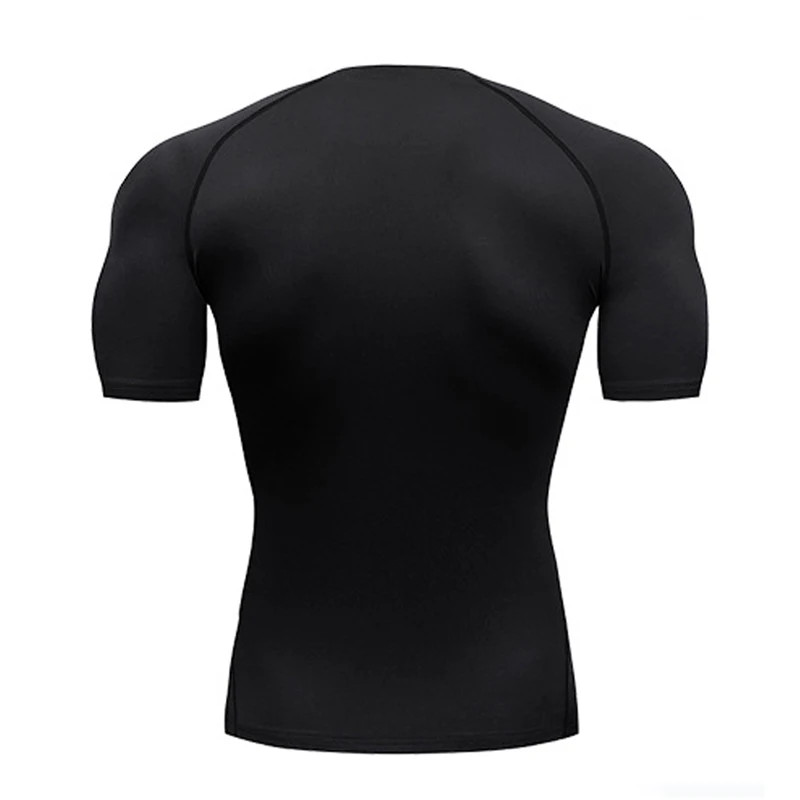 Men's Compression Top Active Mid Stretch Breathable Moisture Wicking Tee Gift gallery
