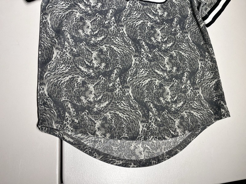 Ecko UNLTD Jersey Men's Large Embroidered Rhino Camo Baseball Shirt Spellout gallery