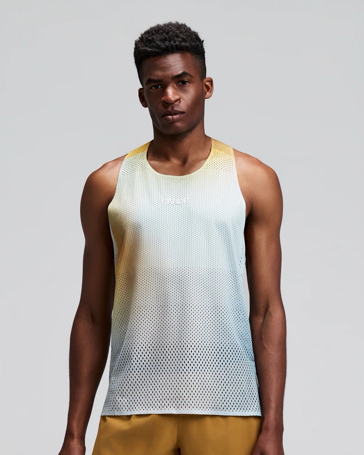 BANDIT RUNNING MEN'S SHREDDER RACE SINGLET SIZE M IN LAGOON MULTI - MSRP $108 gallery