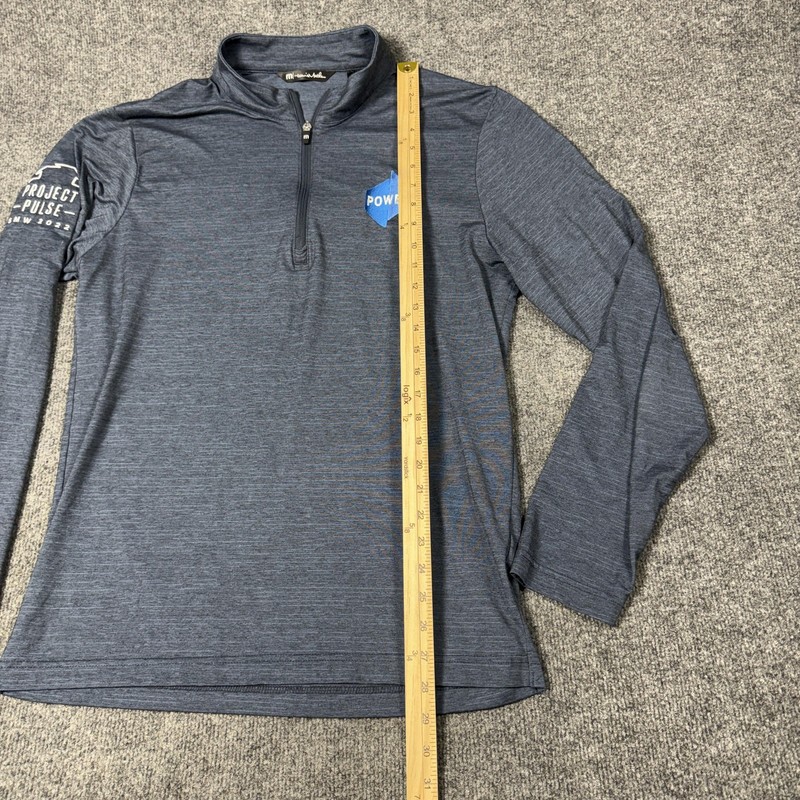 TravisMathew Pullover Mens Large Blue 1/4 Zip Long Sleeve Project Pulse SMW 2022 gallery