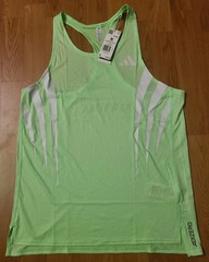 Adidas Adizero NYC New York Pro Elite Running Singlet Lime Men’s Medium JY6999