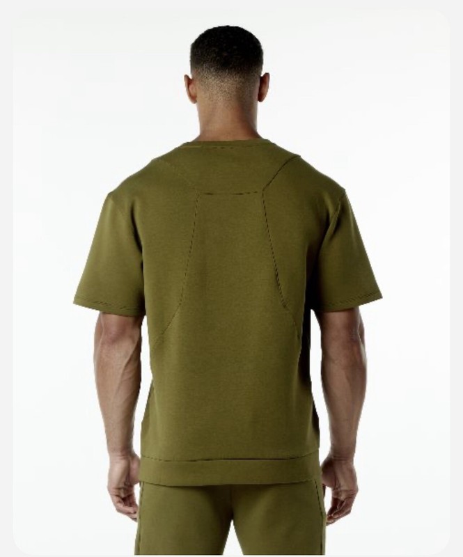 Alphalete ELMTS Half Sleeve Pullover - Moss ,Size Medium gallery